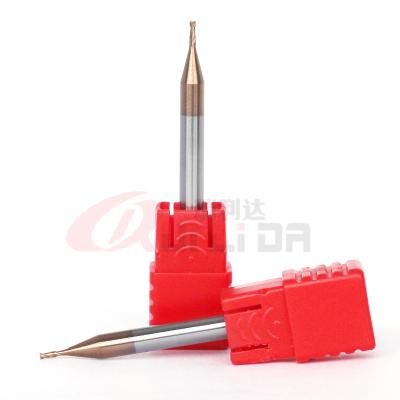 1/25 de” moinhos dobro do entalhe do cortador de trituração da flauta do moinho de extremidade 2 da flauta 1mm