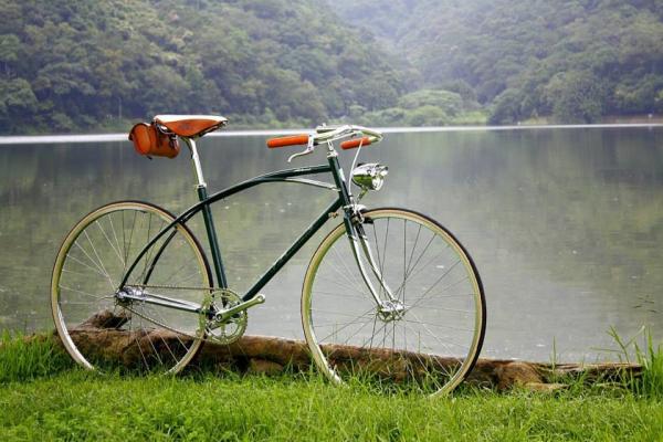 Caliper brake Chrome steel  big 28 inch old style dutch city bike with Shimano speed and Cowhide seat
