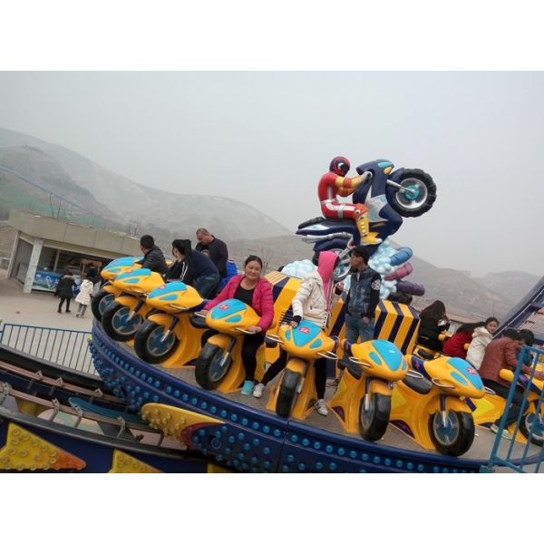 Adjustable Running Time UFO Roller Coaster With Turntable And Control System