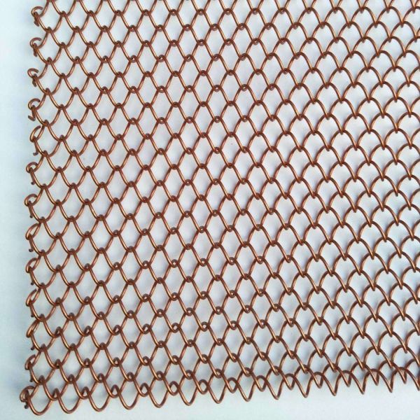 Cortina de eslabones de cadena metálica de acero inoxidable 304 con alambre de 1 mm para cortina de decoración de centros comerciales