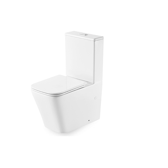 Small Two Piece Toilets PP / UF P Trap Toilet Bowl Toilets For Bathroom