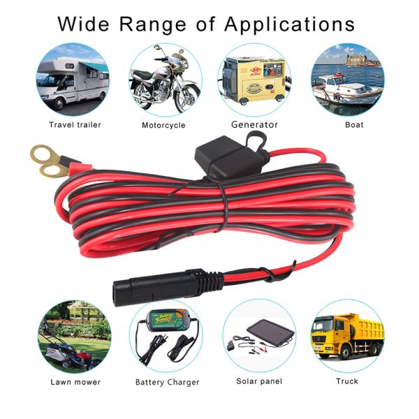10a 2ft sae до энминального солнечного питания кабель 16Awg медь