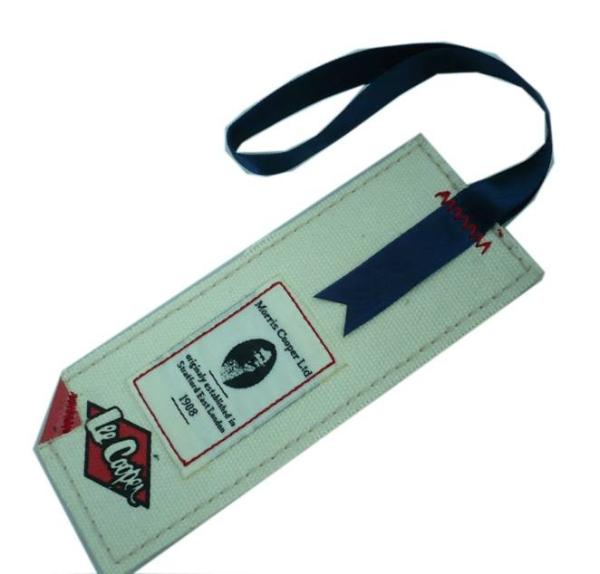 20 Aunce Convas Fabric Clothing Hang Tags Customized With Screen Printing Logo
