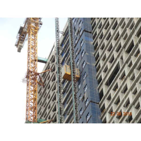 Сверхмощная система подъема механизма реечной передачи строительной площадки 3 дверей