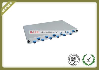 Sliding Type SC 12 Port Fiber Optic Patch Panel , Optical Fiber Distribution Frame