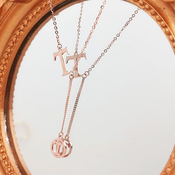 18k clásico personalizado de oro puro collar de cerradura femenino