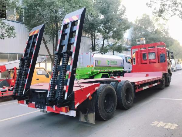 Factory DongFeng 8X4  30 Ton Flat Bed Tow Truck Excavator Transport Towing Truck