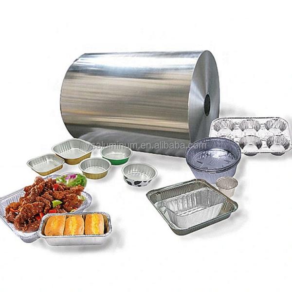 Kitchenware Metal Foil H14 H24 8011 3003 Food Grade Aluminum Foil Roll Kitchen Food Packaging Aluminum Foil Roll Heavy Duty