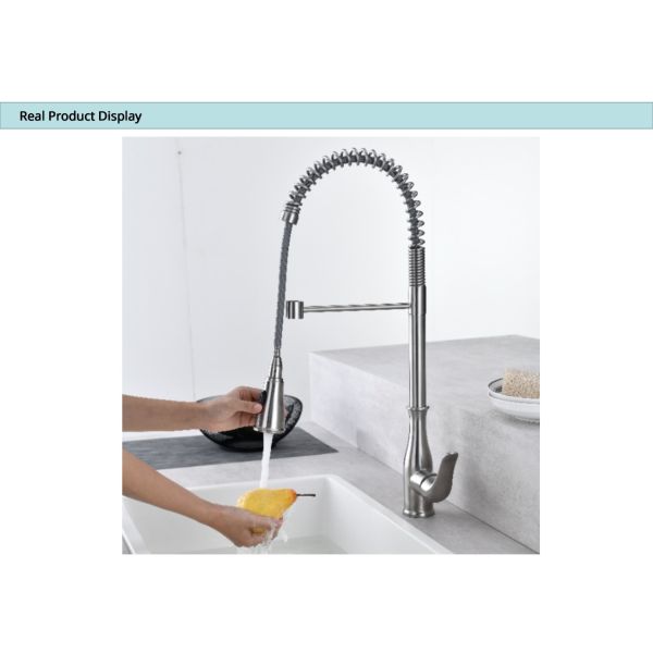 Шланг Faucet PEX нержавеющей стали Faucet 18/10 кухни держателя ODM одиночное почищенный щеткой