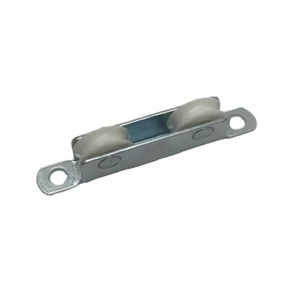 Hardware Iron Housing Zinc Plated Sliding Roller U groove Nylon Wheel Sliding Window Roller