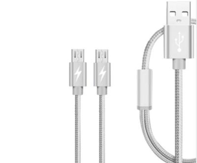 Portable Universal Data Transfer Cable White Micro USB Data Transfer Cable