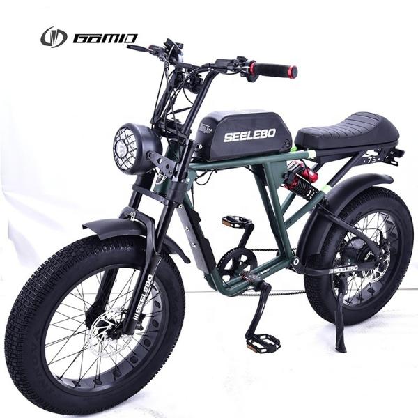 Electric Bicycle GOMID 750W 48V 20 Inch E Bike Mountain Fat Tire Ebike With High Power Motor