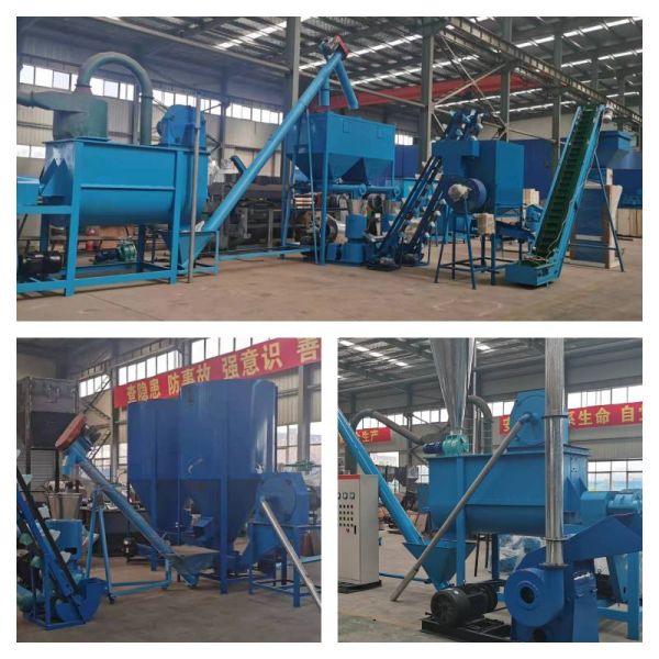 Linha de produção de pellets para alimentação animal de aves de capoeira