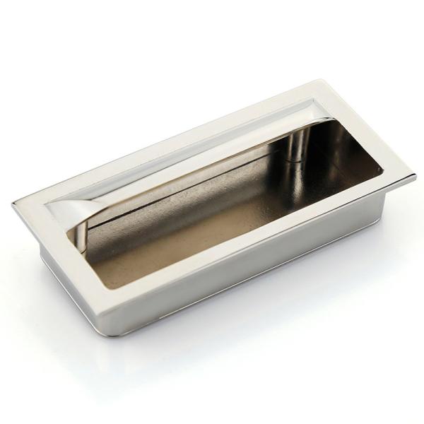 Electrical Cabinet Flush Door Pull Handles Yellowish Color With Zinc Alloy Enclosures