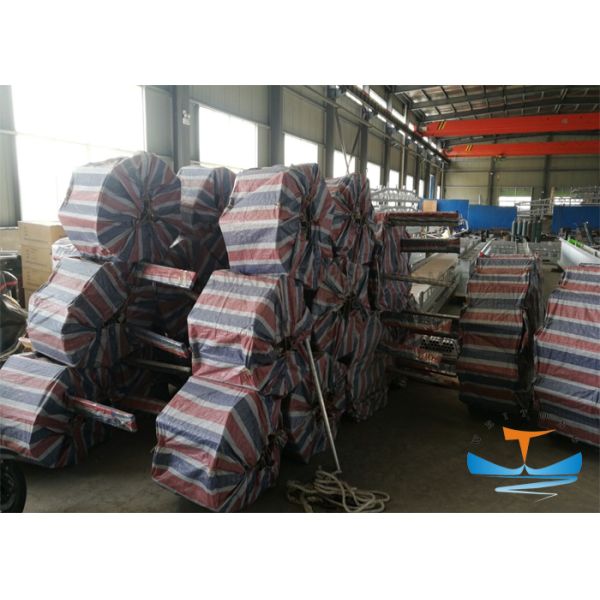Wooden Pilot Rope Embarkation Ladder For Liferaft , Durable Boat Rope Ladder