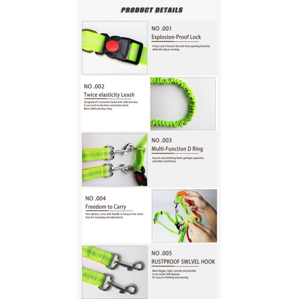 Long Rope Nylon Webbing Reflective Safty Belt Pet Dog Leash