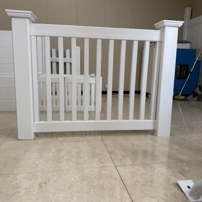 Recyclable Materials Vinyl Fence Around Pool Lightweight Yet Sturdy