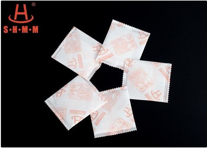 Safe Calcium Chloride Drierite Desiccant Bags , 100g Food Grade Desiccant For Food Storage