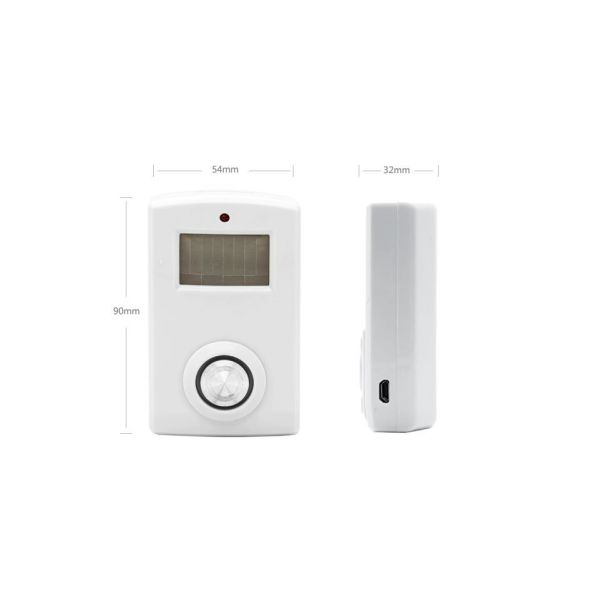Indoor 130dB Wireless Motion Sensor Alarms with Remote Control Alarm CX303