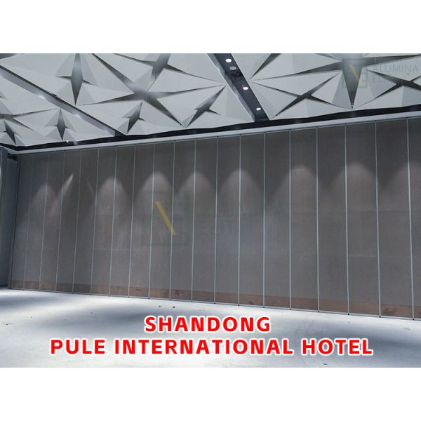 Moveable Acoustic Partition Wall with Max 56dB Sound Insulation and 304 Stainless Steel Construction Up to 18M Height