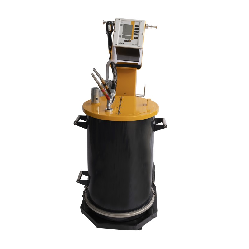 Astar MT800 Manual Electrostatic Powder Coating Machine with LCD Digital Display 0–100kV Stepless Regulation and 60L Stainless Steel Hopper