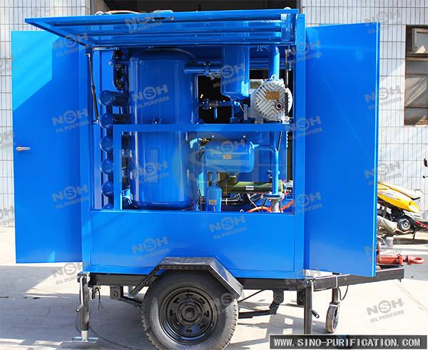Máquina da desidratação do óleo do transformador da tampa da prova do tempo para o transporte da subestação
