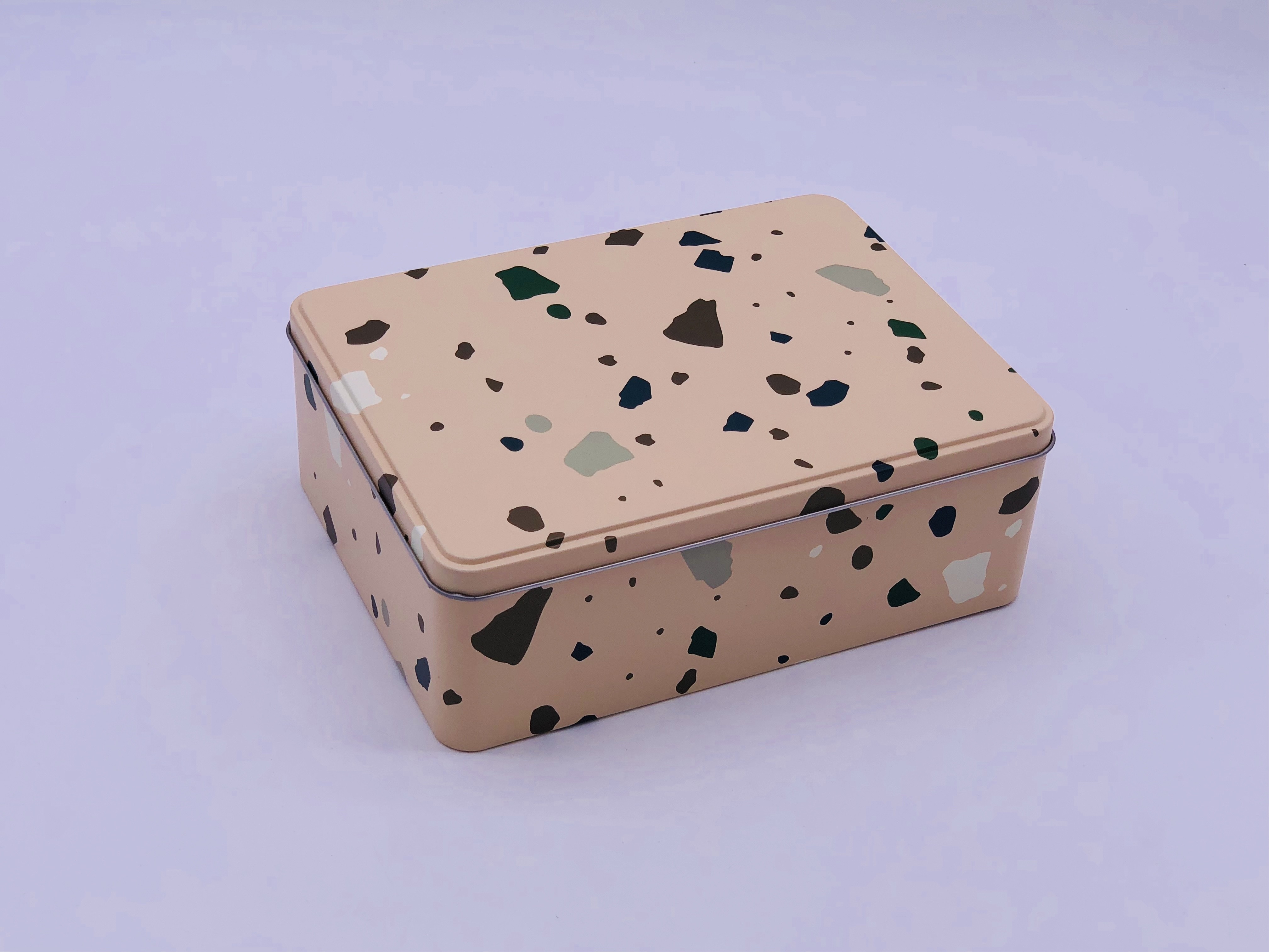 Large Size Gift Storage Rectangle Tin Box / Metal Package Box