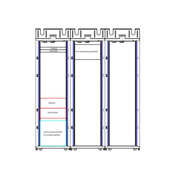 10kVA Scale Ready Micro Data Center Solutions Rack Mounted Water Cooled