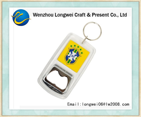 Консервооткрыватель бутылки фоотабле команды кубка мира акриловый с кольцом для ключей металла