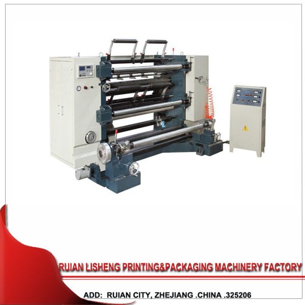 Computer Control Vertical High Speed Slitting Machine for Roll Nylon Film / paper