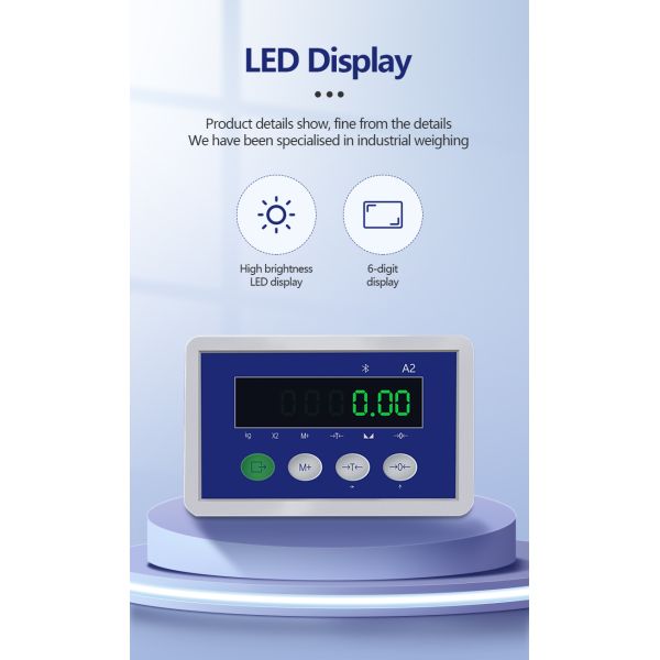 LED Display Embedded Weighing Indicator for SOHE A2 Instrument Sensor Measurement