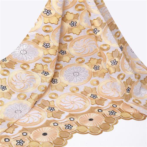 White and gold swiss voile lace in switzerland 2015 for christmas party dress