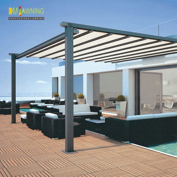 Наружная солнцезащитная крыша с электрическим тентом