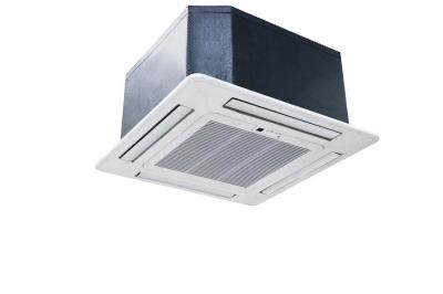 Remote Control Four Way Cassette Chilled Water Fan Coil Unit with 4 Way Air Flowing Copper Tube And Aluminum Fin