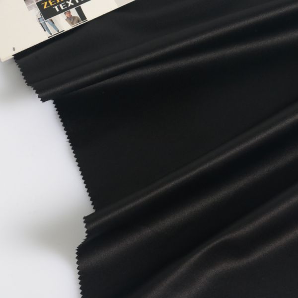100% recycled polyester satin peach skin fabric for garment