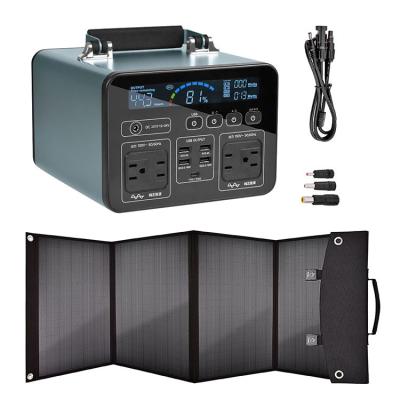 100w IP65 500wh 132400mah Solar Lithium Generator