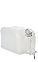 5 Gallon Plastic Dispenser Carboy with Spigot, HDPE, Natural Gallon Dispenser Replacement Faucet Replacement Cap