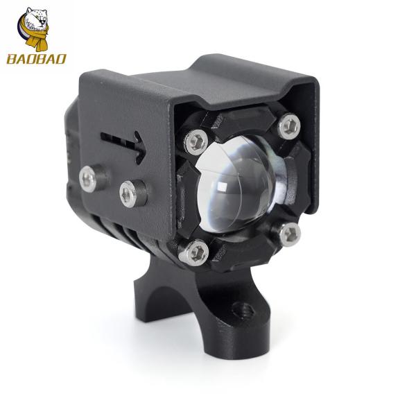 Black Design White Yellow Beam Motorcycle Front Spotlight LED Driving Light