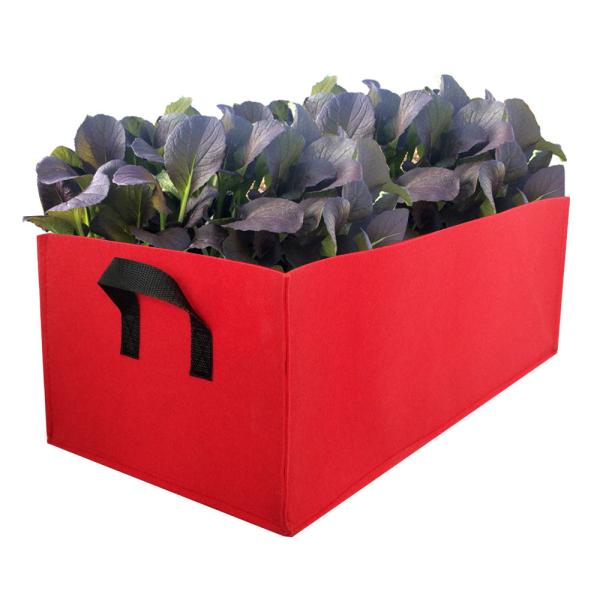 3mm Thickness 150g Rectangle 24l Transplant Breathable Eco Felt Grow Pots