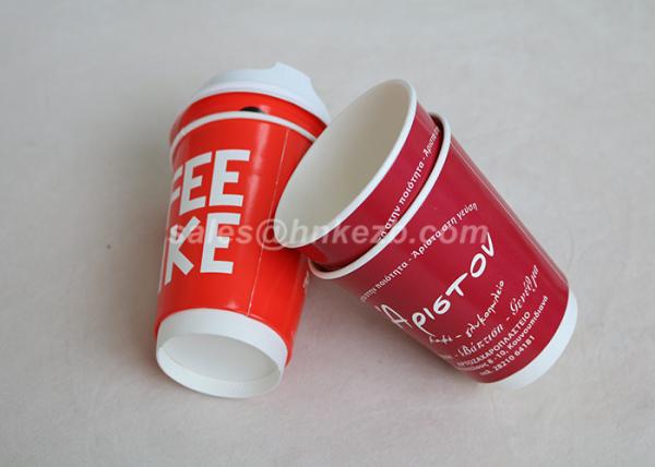 4oz / 180ml Double Wall Paper Cups , Take Out Coffee Cups Environmentally Friendly