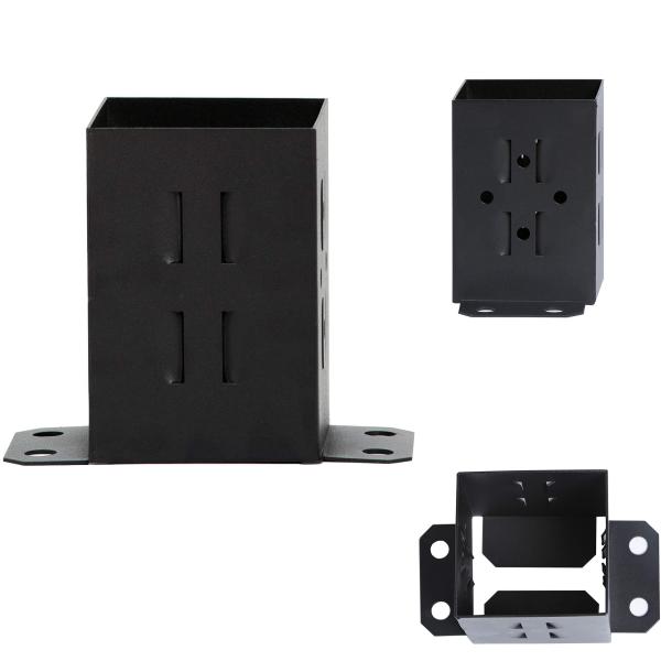 Standard Size Free of Mold Heavy Duty Metal Anchor Base for Garden Fence Rail Bracket