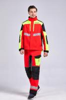 La ropa protectora respirable, chaqueta de la capa de la motosierra de nylon multi de la tela de la motosierra, cortó grietas de la motosierra de la protección