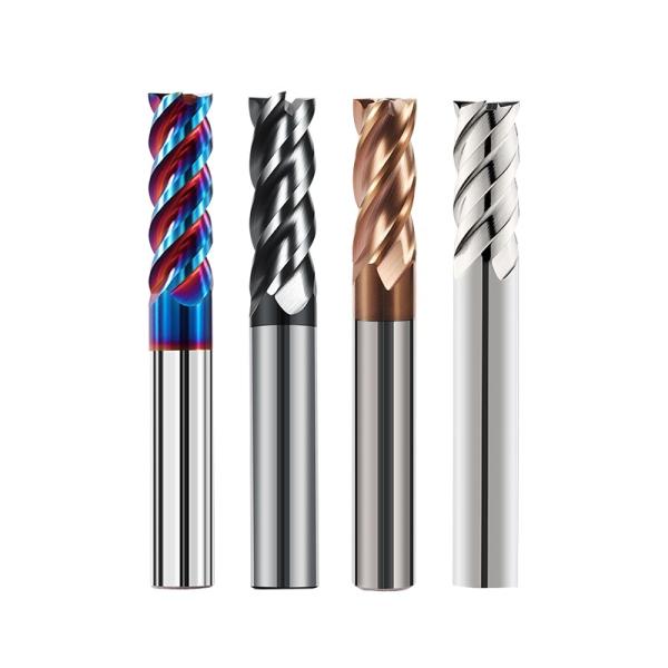 Four Blade Four Slot Cutters 4 Flutes End Mills For Steel