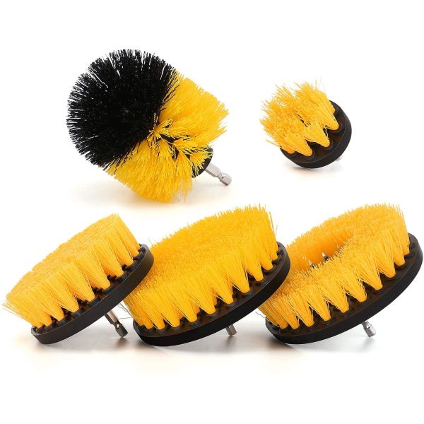 5pcs Drill Scrubber Brush Set Power Cleaning Kit 1.2 Pounds