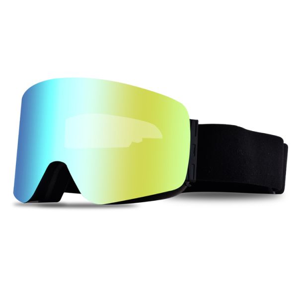 Custom Cylindrical Lens Type Double Lens Magnetic Ski Goggles with TPU PC Material