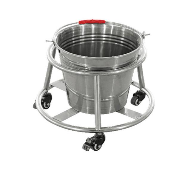 Hospital Equipment SUS Removable Medical Kick Bucket On Wheels