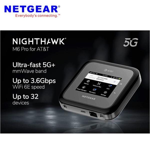 Nighthawk M6 5G WiFi 6 Mobile Router - MR6500 Global 5G Band mmWave Sub6