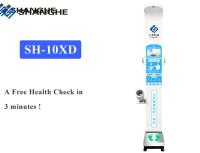 Quiosque ultrassônico do exame médico completo que calcula automaticamente a altura do corpo/peso/gordura