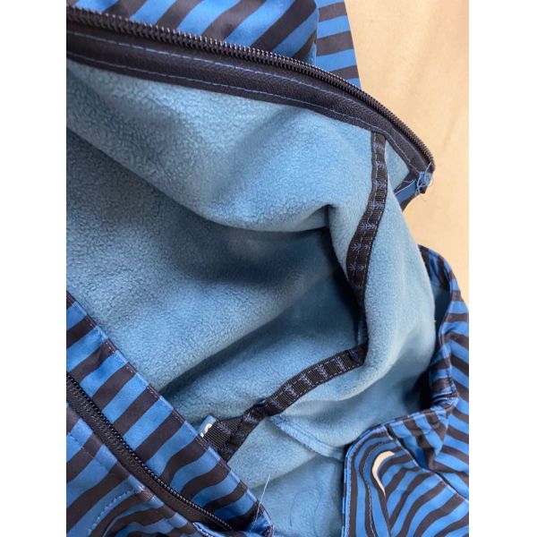 Blue Stripped Children'S Winter Clothes fleece lining Boys Softshell Jacket