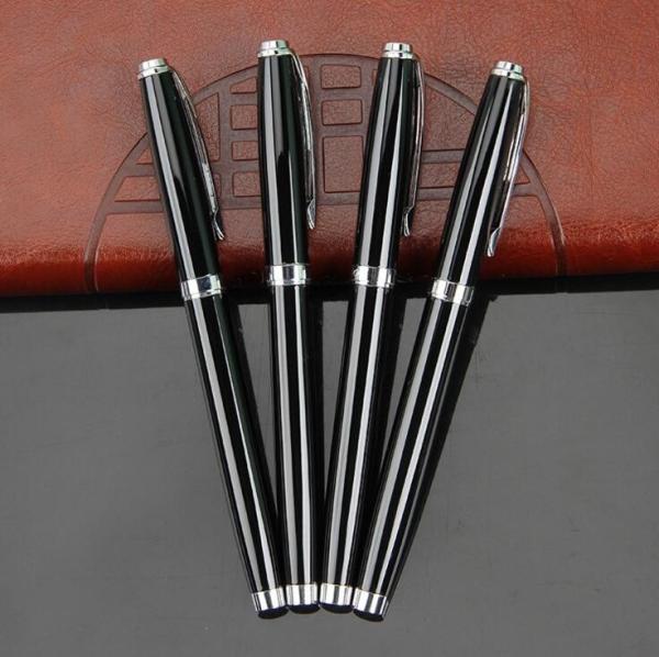 Black color  Executive Metal Roller Pen Cap logo pen With Gift Box